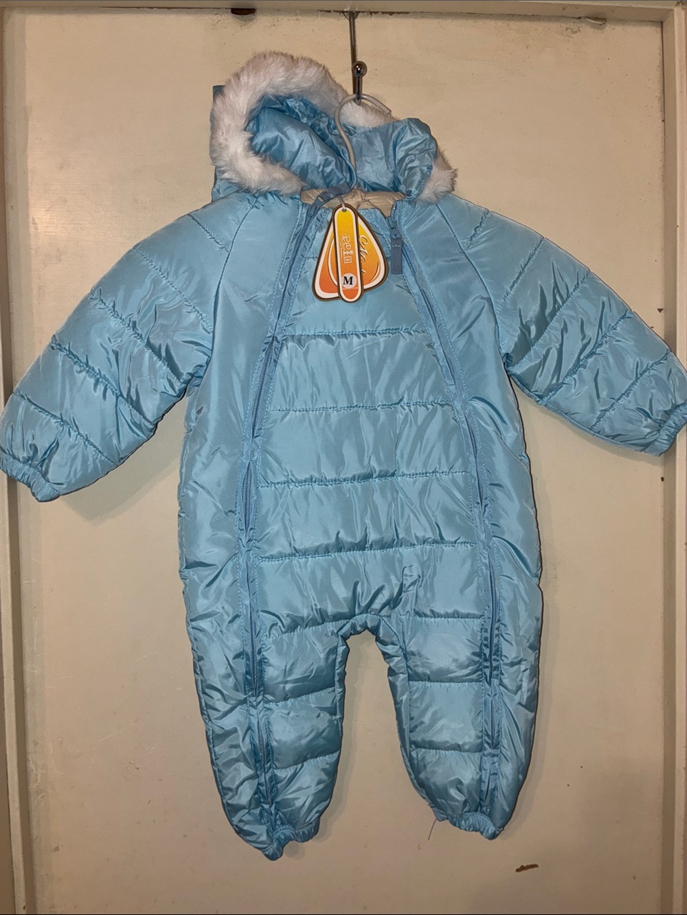 NWT mud kingdom, infant snowsuit size 6 to 12 months Baby blue - Picture 5 of 13